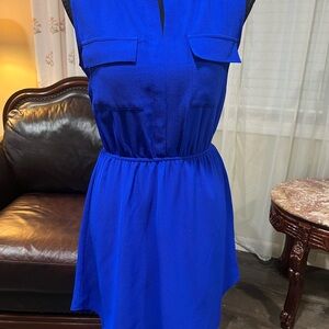 Elegant Blue Mini Dress